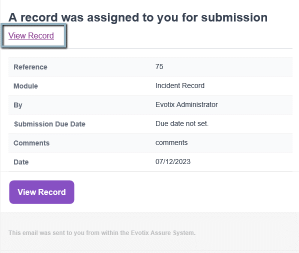 A screenshot of a record

Description automatically generated