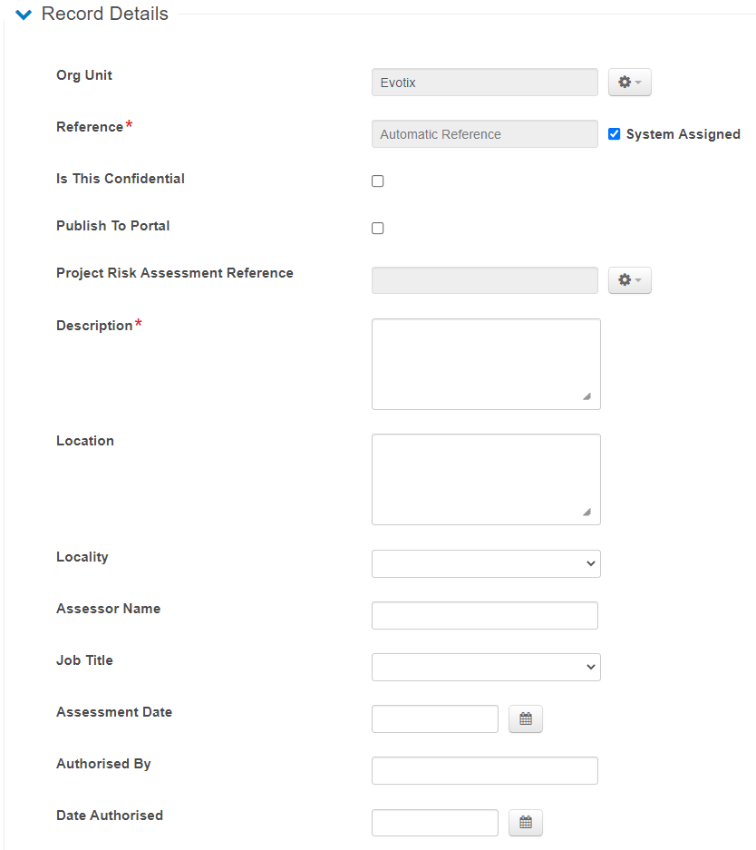 COSHH Activity Assessment Module – Evotix