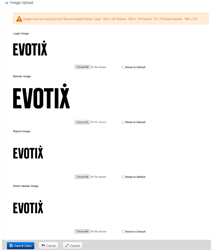 Use Your Own Logo In Assure – Evotix